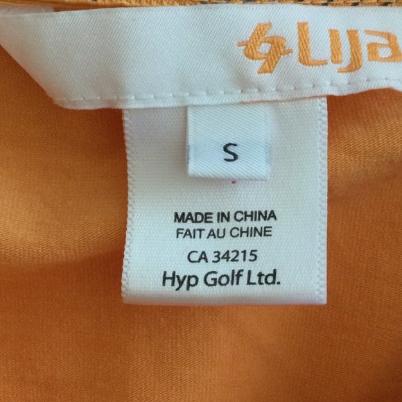 Lija Collared Peach Golf Shirt, Size Small - Picture 5 of 7